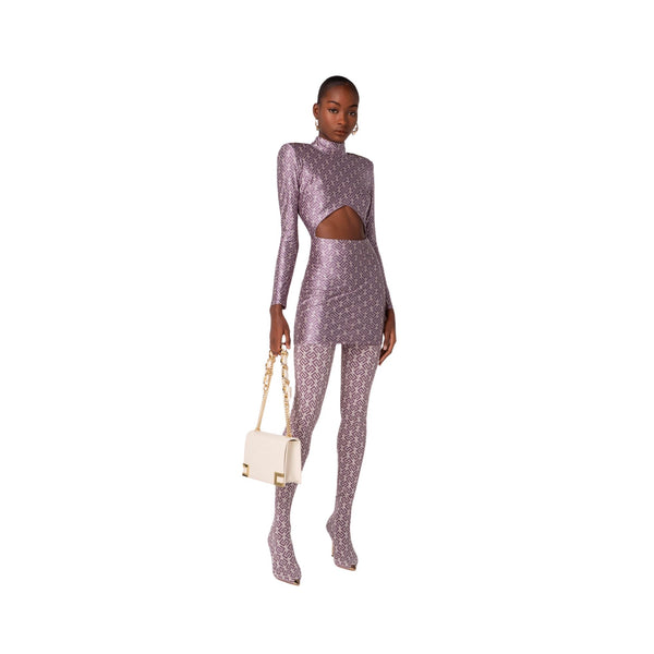 Abito Donna mini logato Viola Elisabetta Franchi- Francavilla Moda